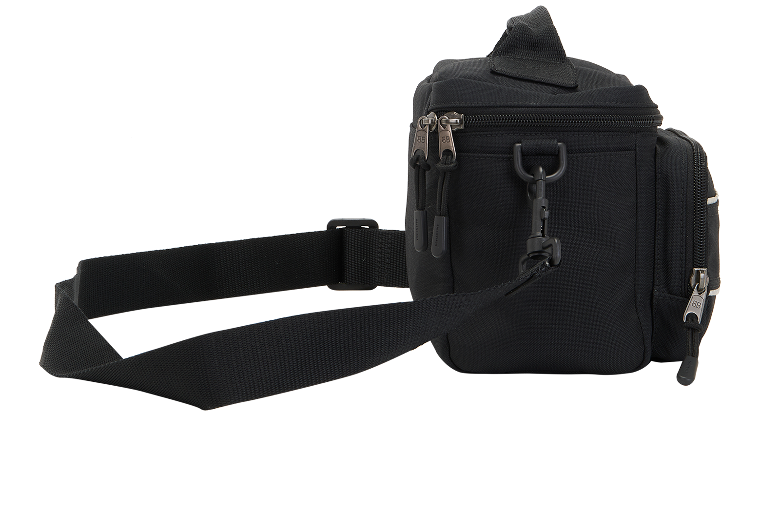 Sports Camera Bag, &pound;350, Handbags, Black, Canvas, Side view